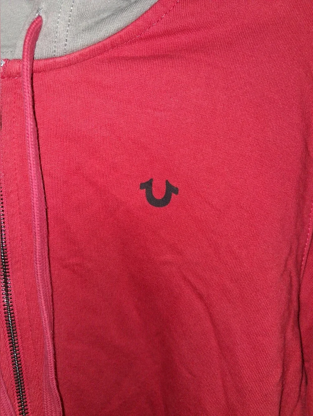 Men's True Religion Full Zip Up Colorblock Hoodie Sz XL